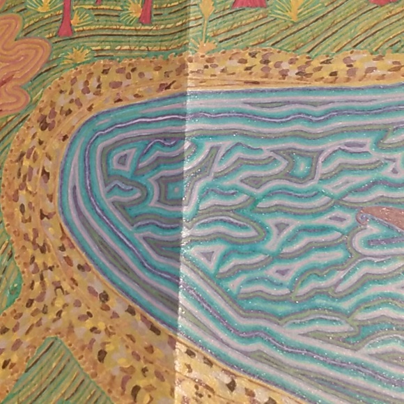 Handmade New One of a Kind Gell Pen Scenic Sailboat Nature Art Card 10x7 Inches - Picture 9 of 16